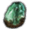 необработанный зеленый кристалл