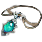 водянисто-сапфировое ожерелье